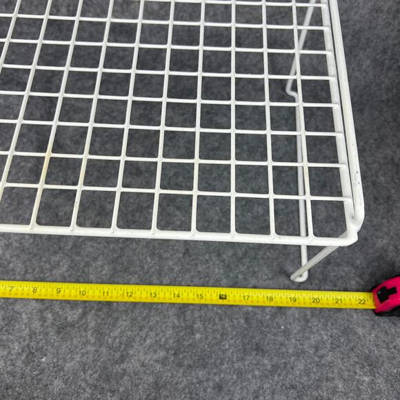 IKEA Wire Grid Stacking Utility Shelf Closet Organizer 20"x18"x12",‎ 8" tall - Picture 4 of 8